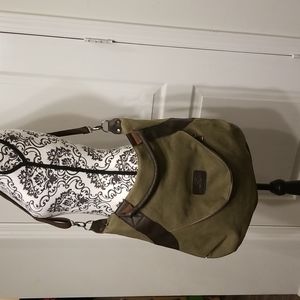 NWOT Kinsley Canvas Tote Crossbody Large Capacity